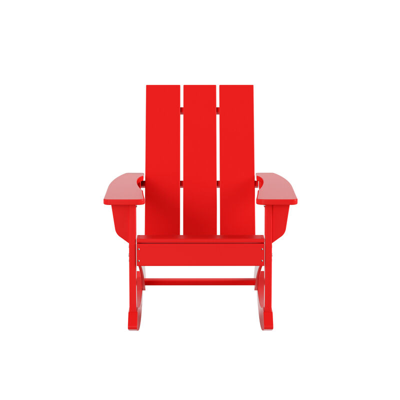WestinTrends Modern Adirondack Outdoor Rocking Chair (Set of 4)