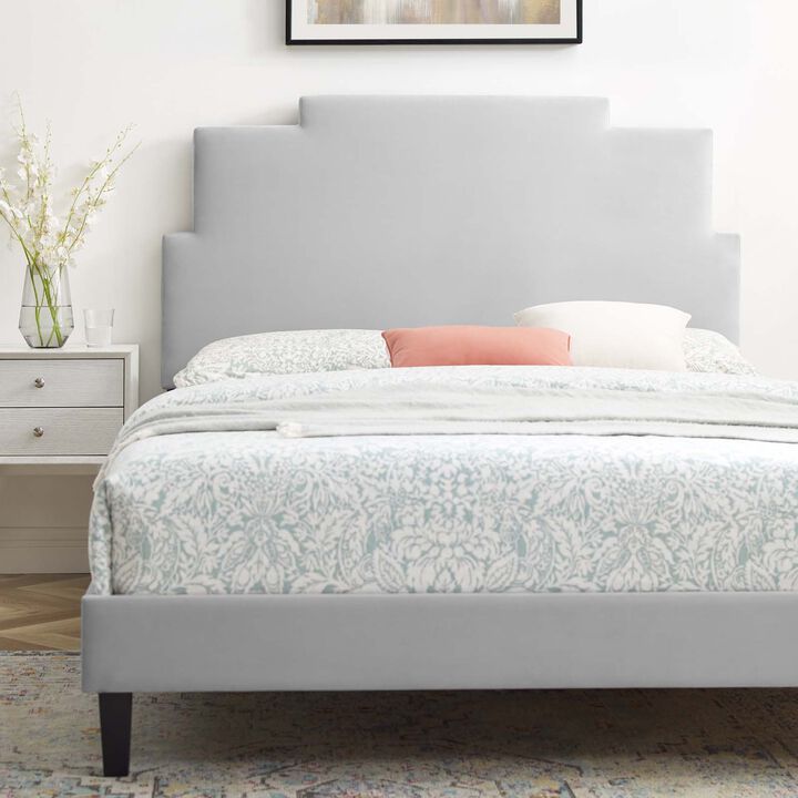 Modway - Lindsey Performance Velvet Twin Platform Bed