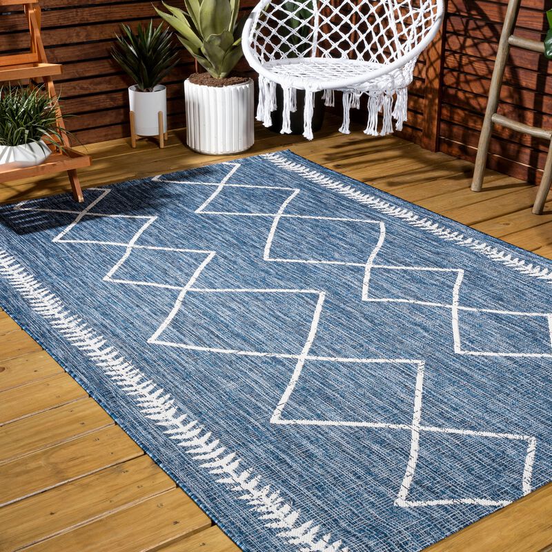 Derya Tribal Diamond Trellis Indoor/Outdoor Area Rug