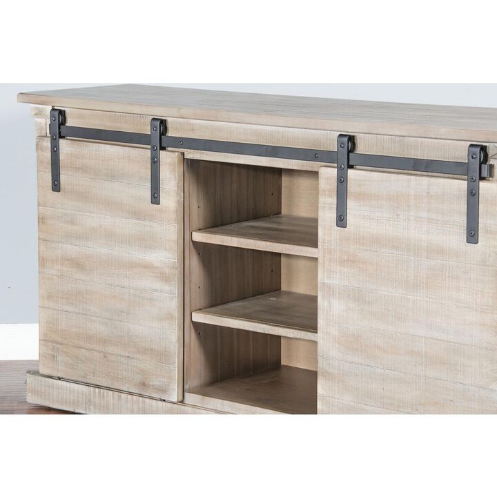 Sunny Designs 65 TV Console with Barn Door