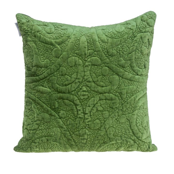 20" Olive Transitional Throw Pillow