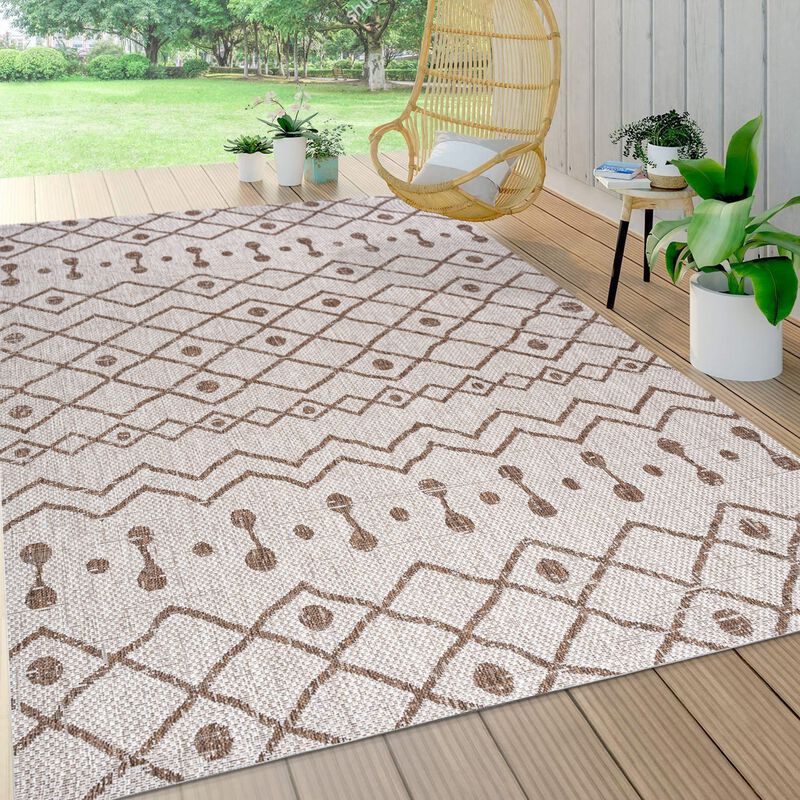 Nokat Tribal Bohemian Indoor/Outdoor Area Rug