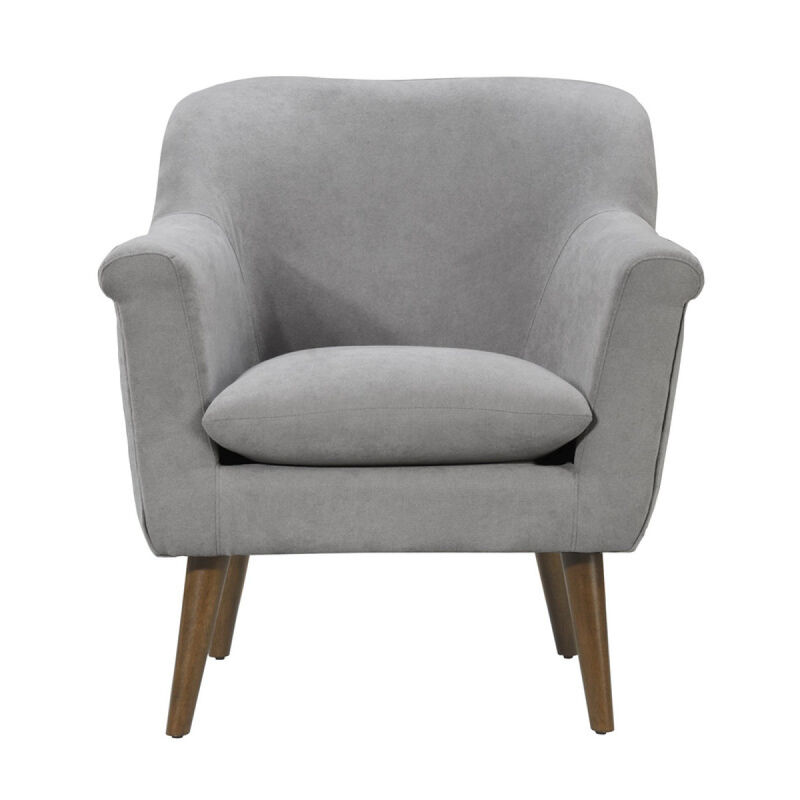 Shelby Steel Woven Fabric Oversized Armchair