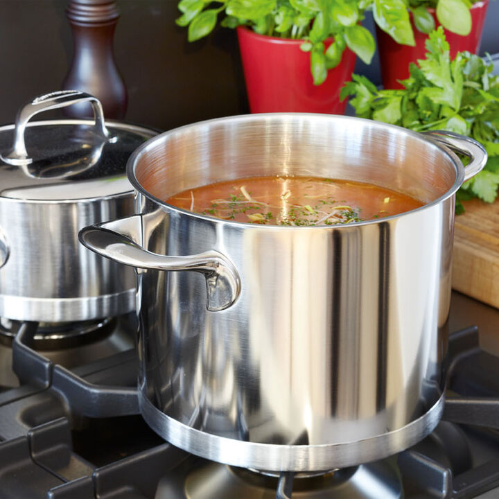 Demeyere Atlantis 8.5-qt Stainless Steel Stock Pot