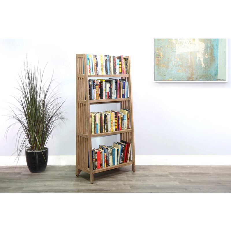 Sunny Designs  60 Mahogany Wood Folding Bookcase