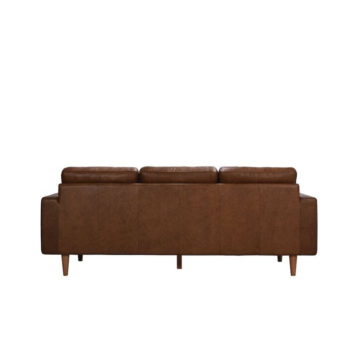 Porter Designs Glisan Full-Grain Leather Sofa, Brown