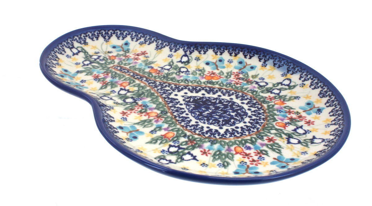 Blue Rose Polish Pottery Scarlett Breakfast Plate