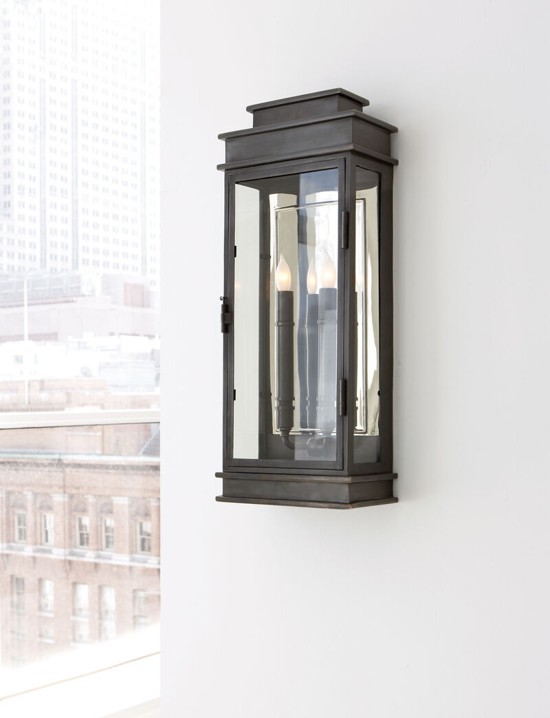 Linear Lantern Tall in Bronze