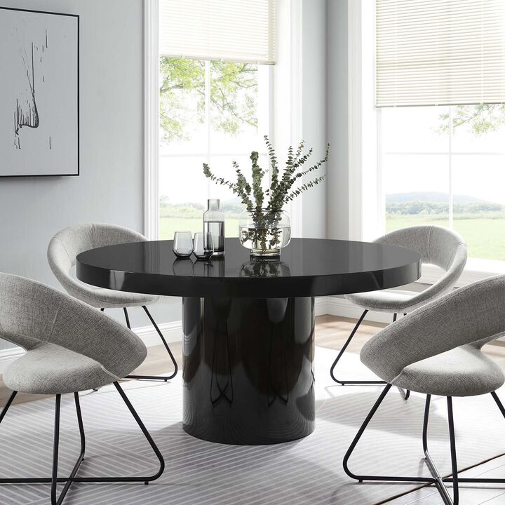 Modway - Gratify 60" Round Dining Table Black