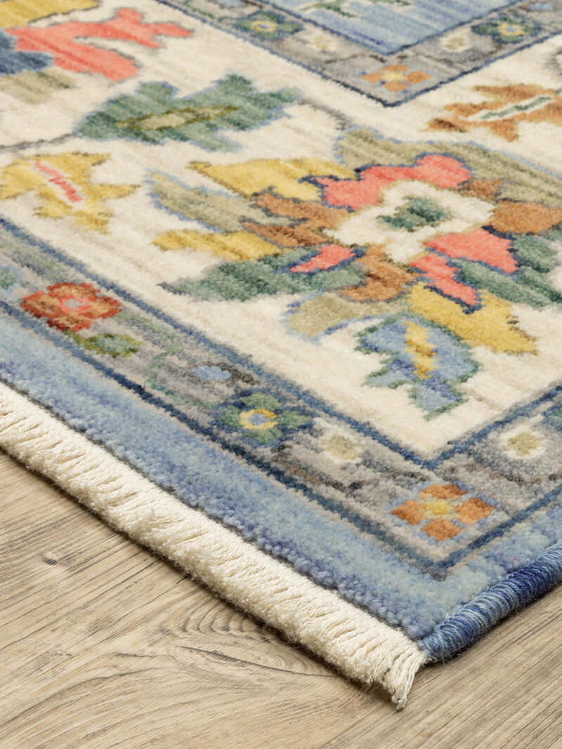 Lucca 2'6" x 12' Blue Rug