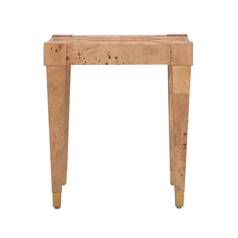 Belen Kox Natural Burl Accent Side Table, Belen Kox