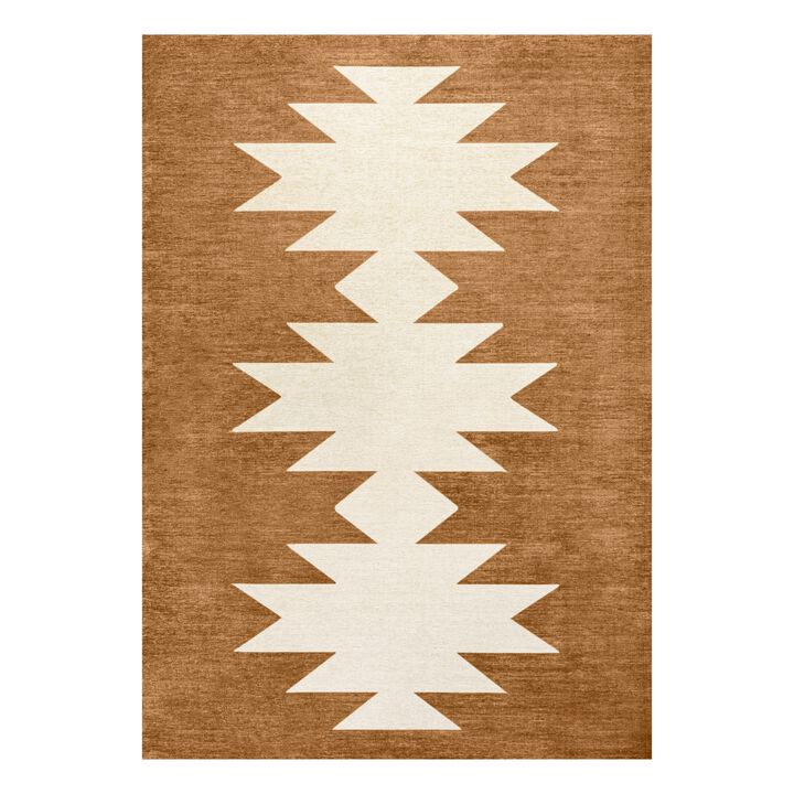 Chayton Minimalist Geometric Machine Washable Area Rug