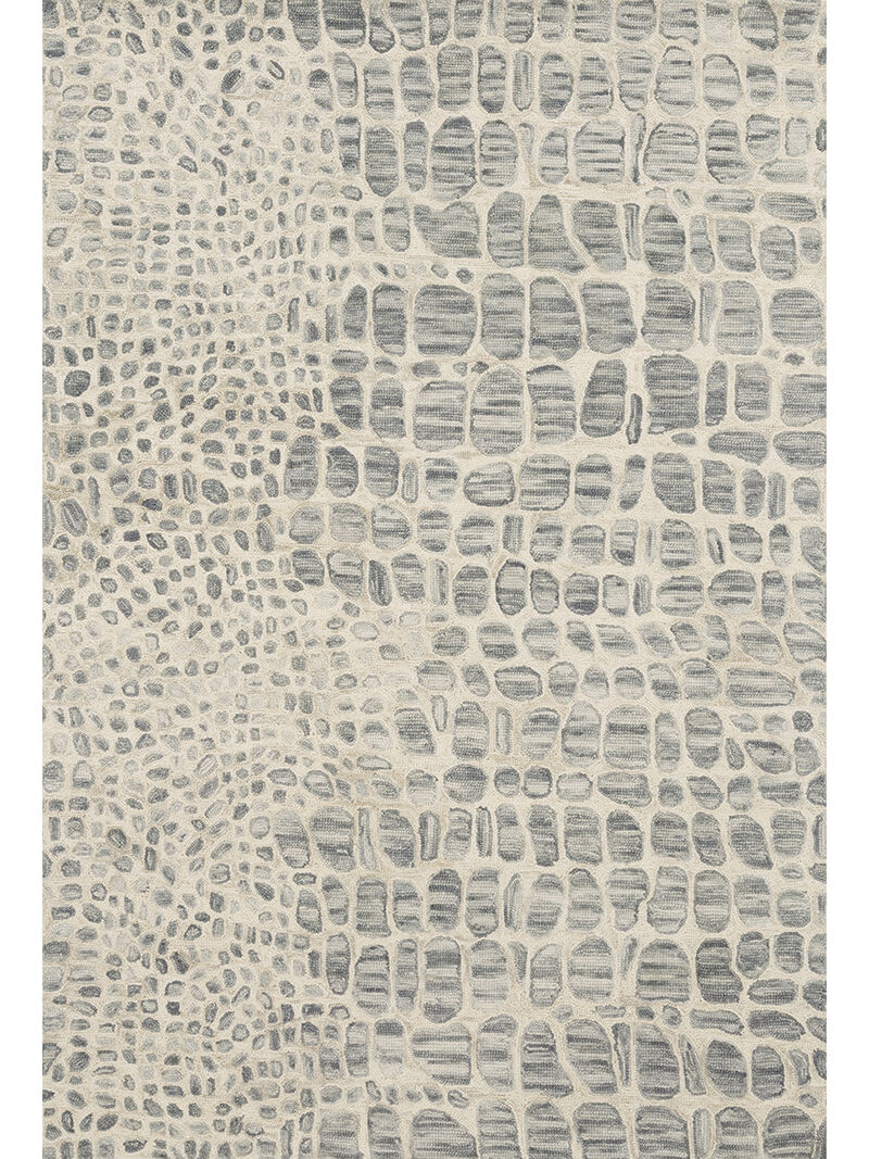 Masai Silver Grey/Ivory 9'3" x 13' Rug
