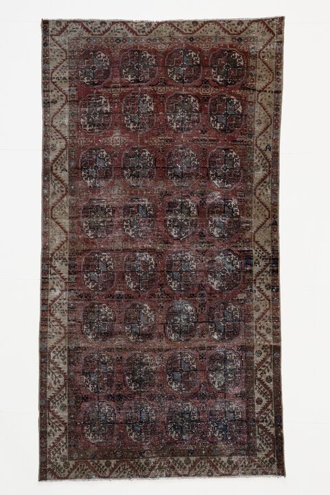 District Loom Antique Bokhara scatter rug-Arlee