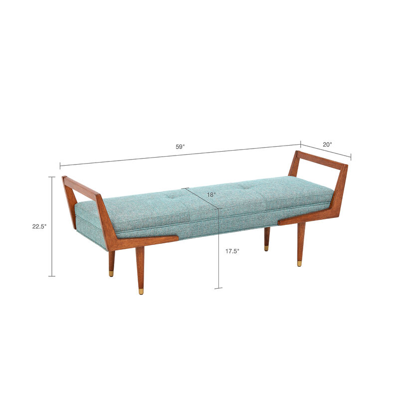 Gracie Mills Carlene Contemporary Accent Bench