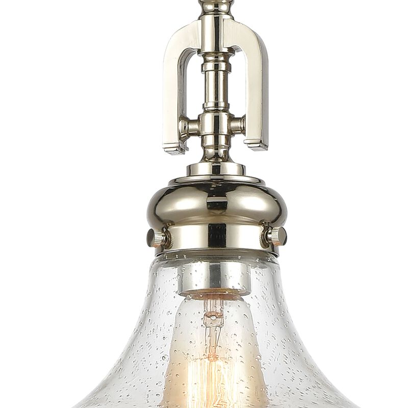 Rutherford 15'' Wide 1-Light Silver Pendant