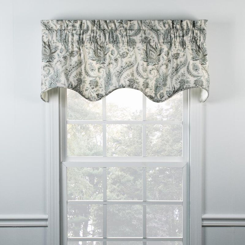 Ellis Curtain Artissimo D.Filler 3" Rod Pocket Self Cord Bottom Edge Valance for Windows 50" x 15" Mist