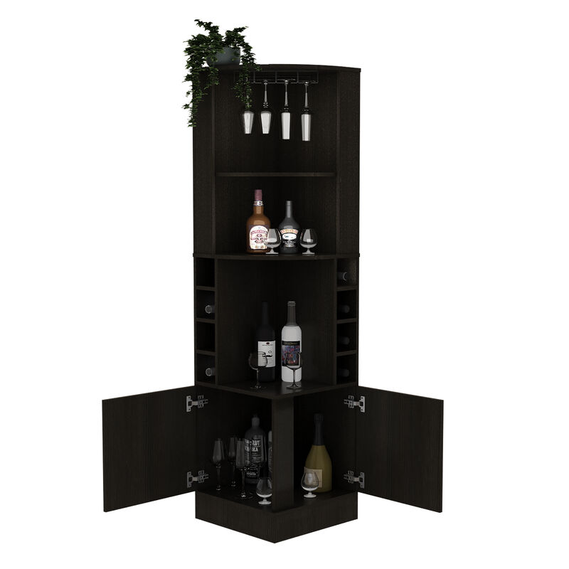 Bar Cabinet Papprika, Living Room, Black