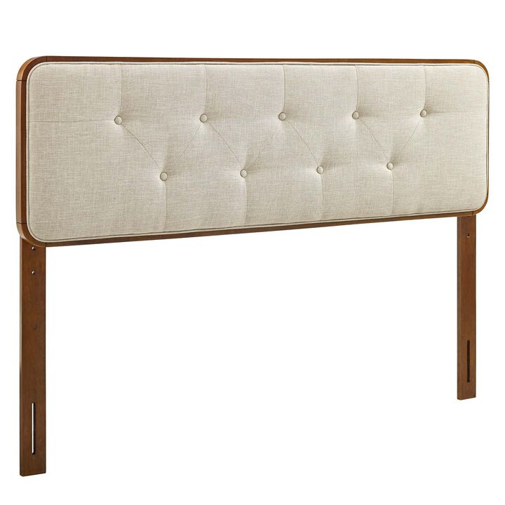 Modway - Collins Tufted Queen Fabric and Wood Headboard