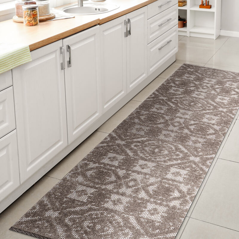 Citta High-Low Pile Mediterranean Tile Area Rug