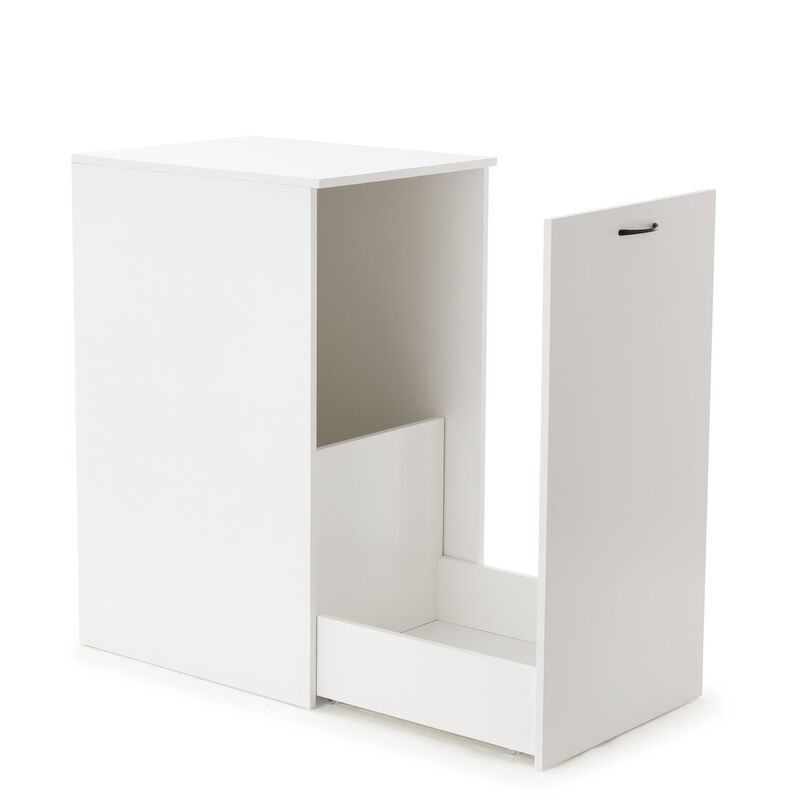 Yak About It� Hidden Laundry College Cabinet - White