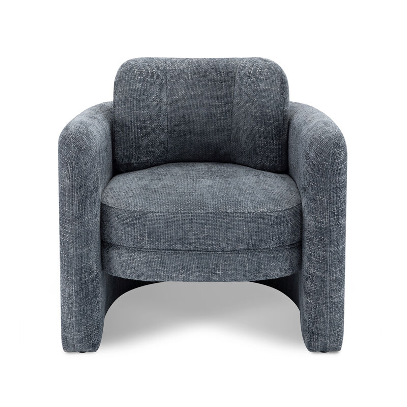 Merax Mid-Century Modern Barrel Accent Chair Armchair