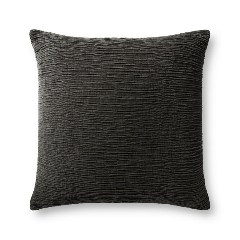 Charcoal 22''x22'' Poly Pillow