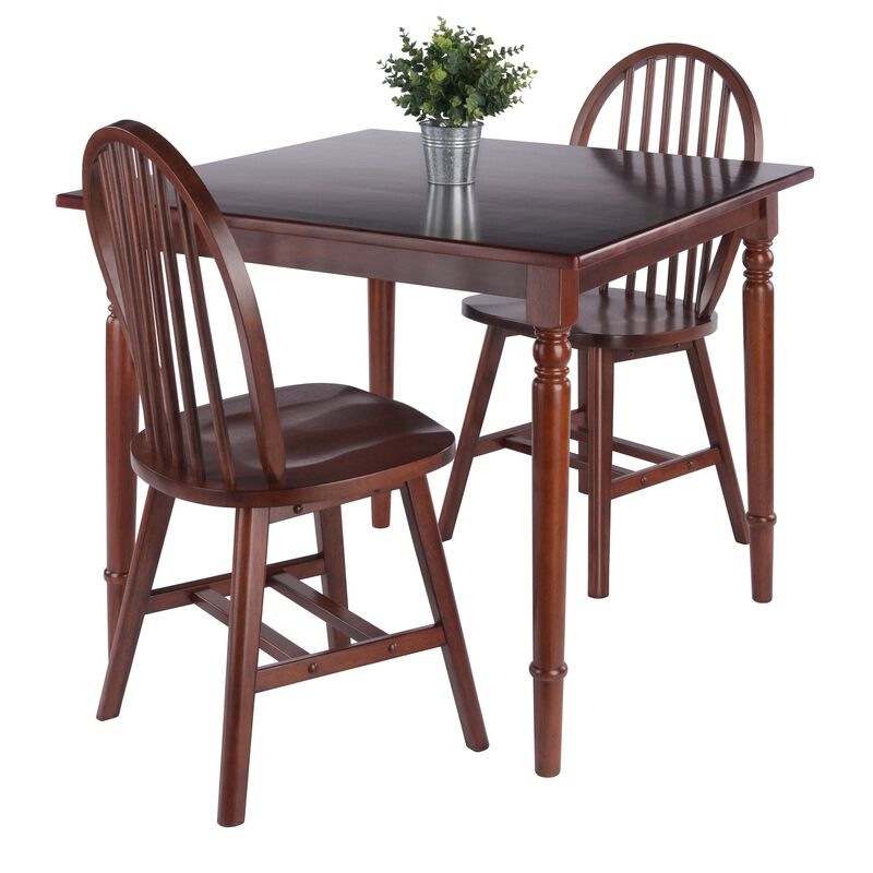 Winsome Wood Mornay Dining Set, Walnut