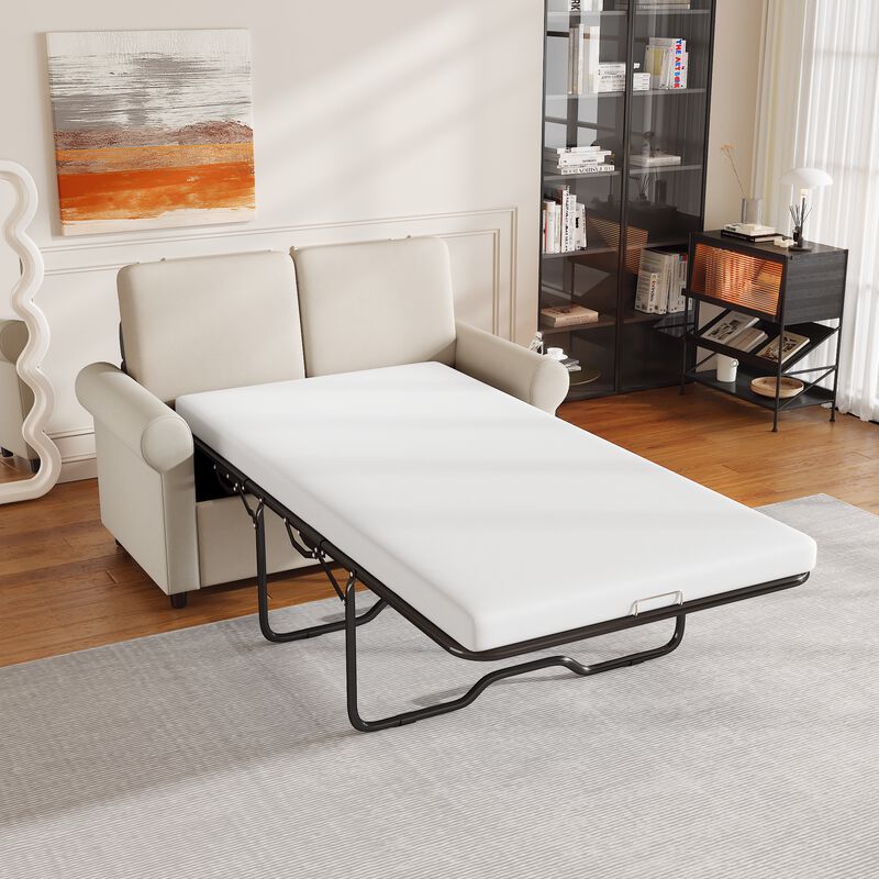 Merax Pull Out Sleeper Sofa Bed with Two USB Ports