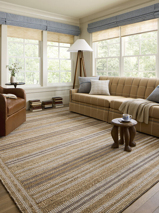 Judy JUD-03 Natural / Dove 7''9" x 9''9" Rug by Chris Loves Julia