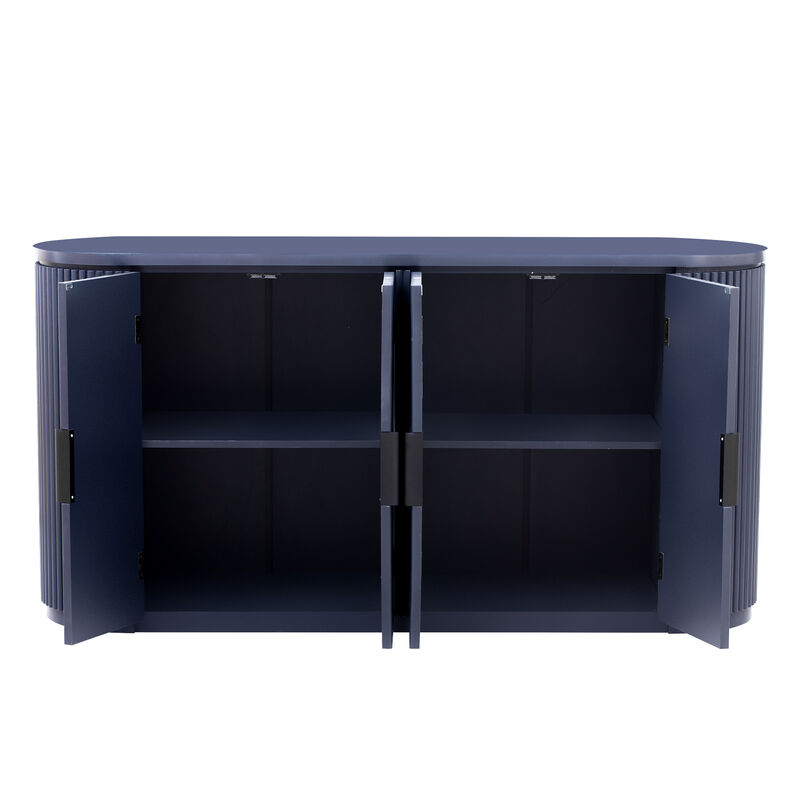 Merax Classic Storage Cabinet with Metal Handles