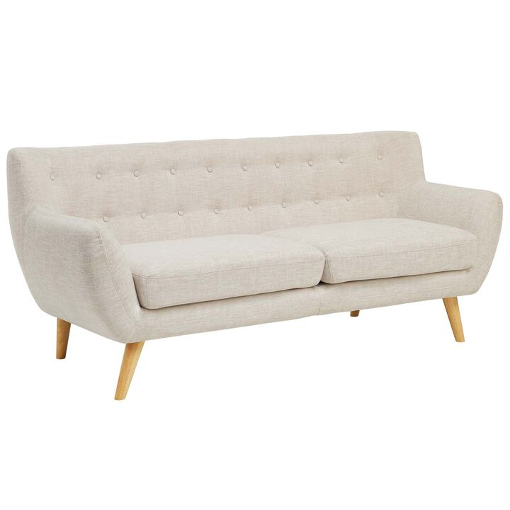 Remark Upholstered Fabric Sofa - Beige