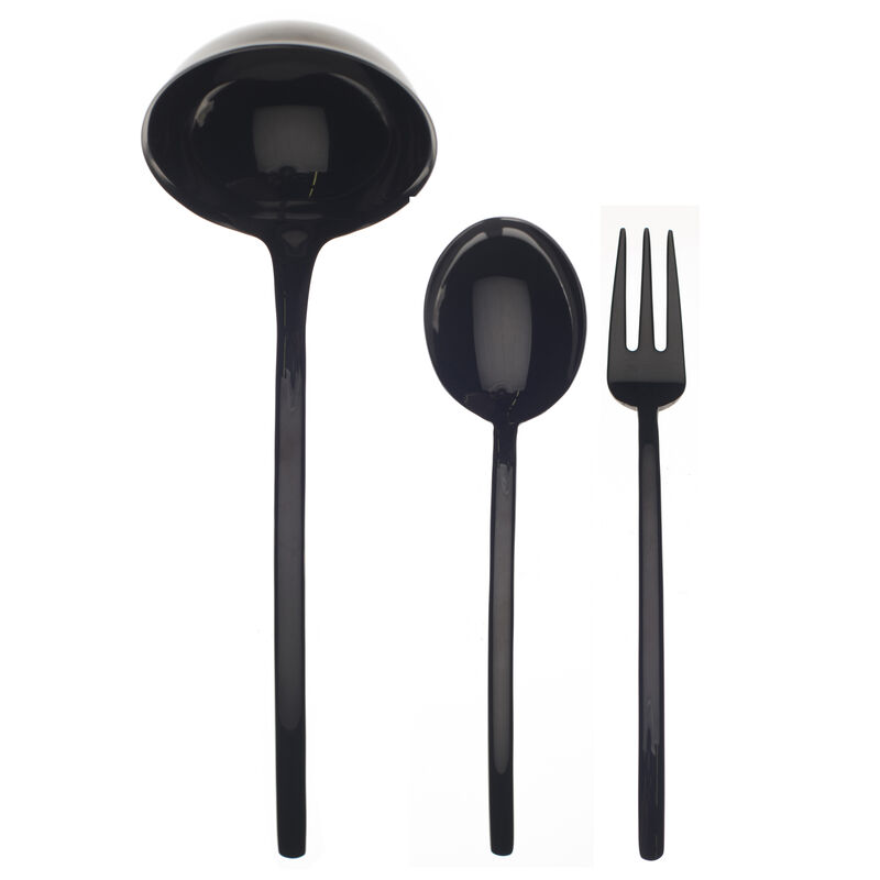 Due Black Gold Serving Set 3 Pieces