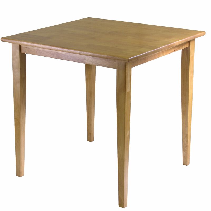 Hivvago Solid Wood Shaker Style Square Dining Table in Light Oak Finish