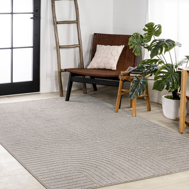 Skagen Minimalist Curve Geometric Area Rug