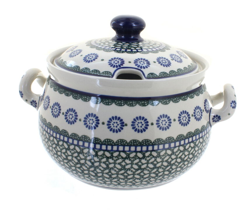 Blue Rose Polish Pottery Sapphire Fields Soup Tureen