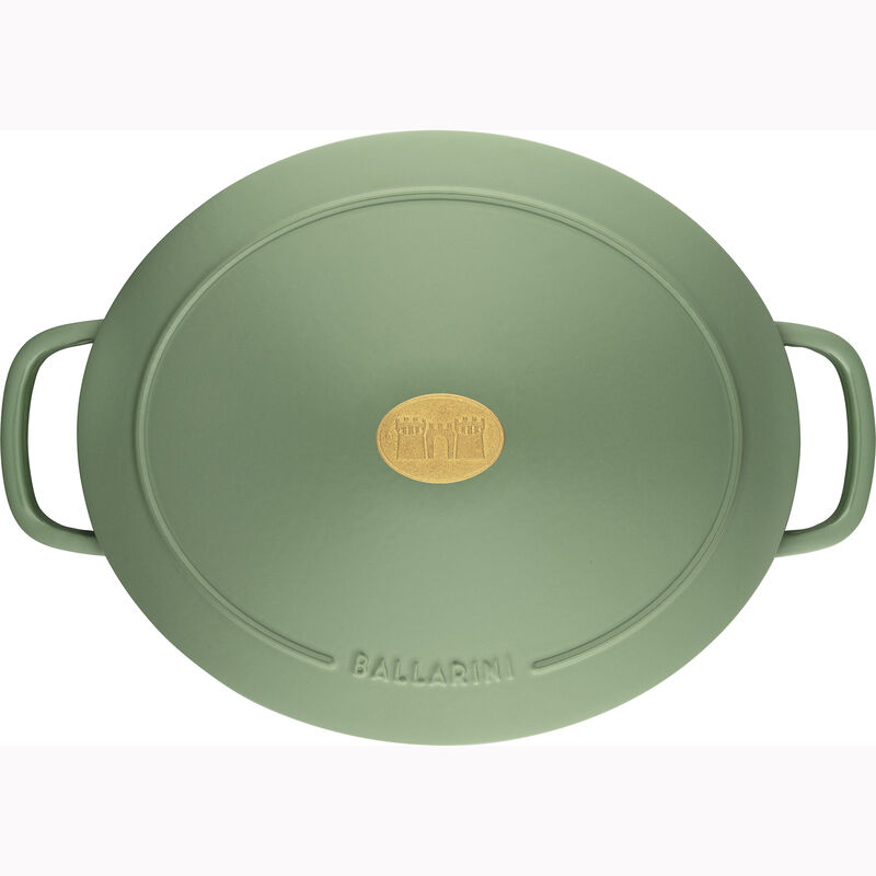 Ballarini Bellamonte Cast Iron 4.75-qt Oval Dutch Oven - Saggio Green