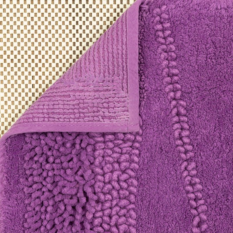 Composition Fiesta Violet 1' 9" x 2' 10" Bath Mat