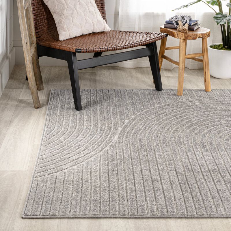 Skagen Minimalist Curve Geometric Area Rug