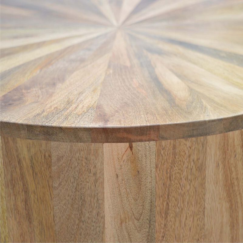 Solid Wood Round Wooden Coffee Table