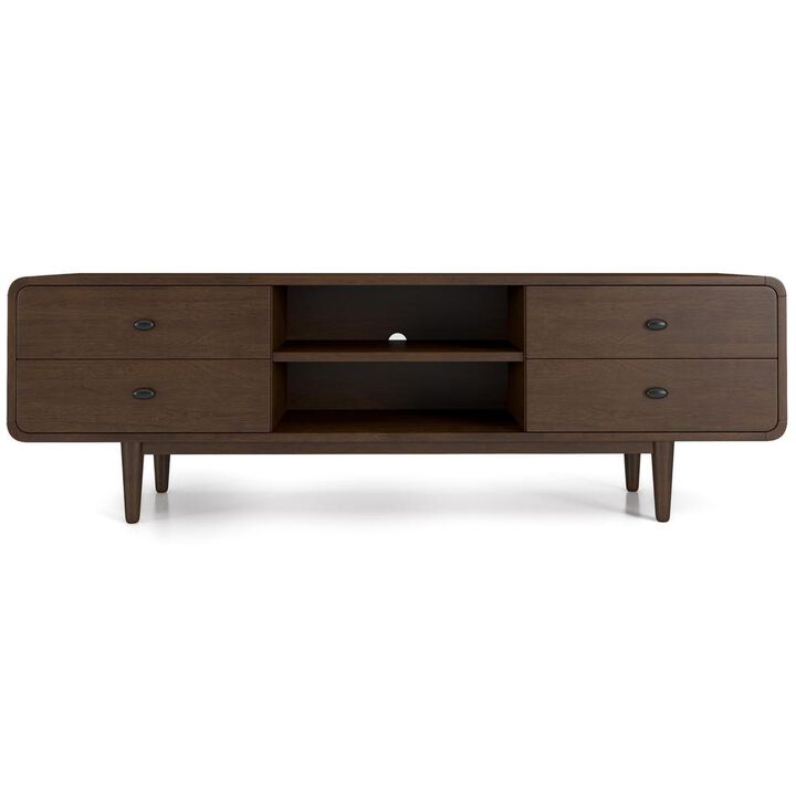 Ashcroft Furniture Co Alexa Mid Century Modern Style TV Stand