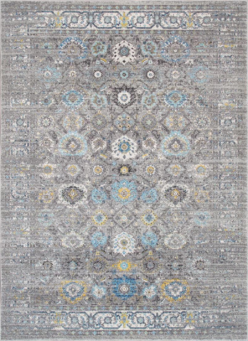 Pasargad Home Turkish Chelsea Design Silver Area Rug-10' 0'' X 14' 0''