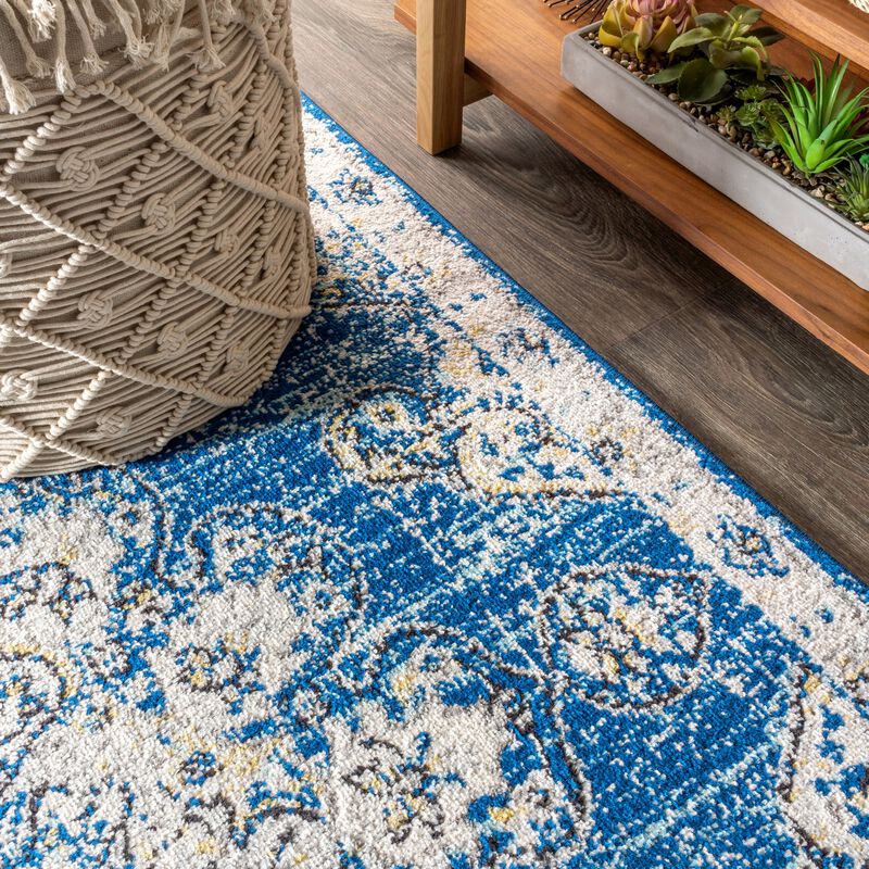 Leann Bohemian Flair Boho Vintage Medallion Area Rug