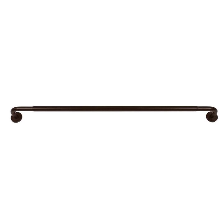 Versailles Privacy Wraparound Rod Set - 66x120", Espresso