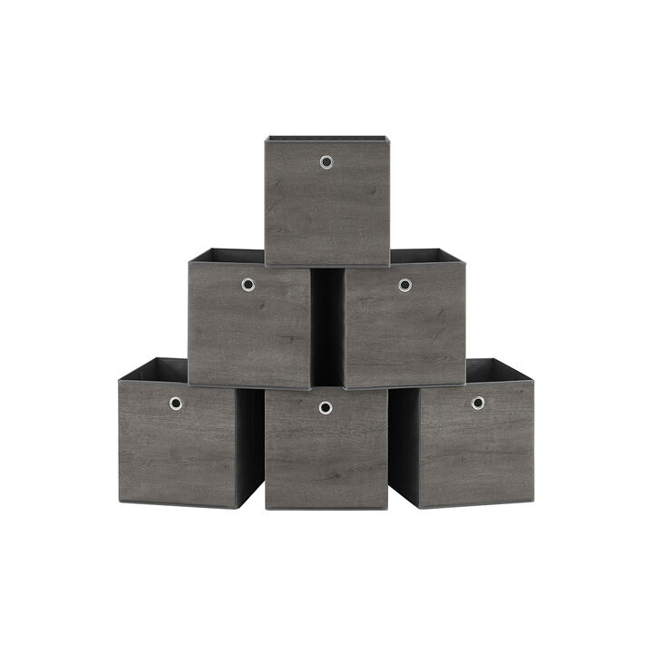 Foldable Storage Organizer Boxes – Set of 6 Storage Cubes for Clothes