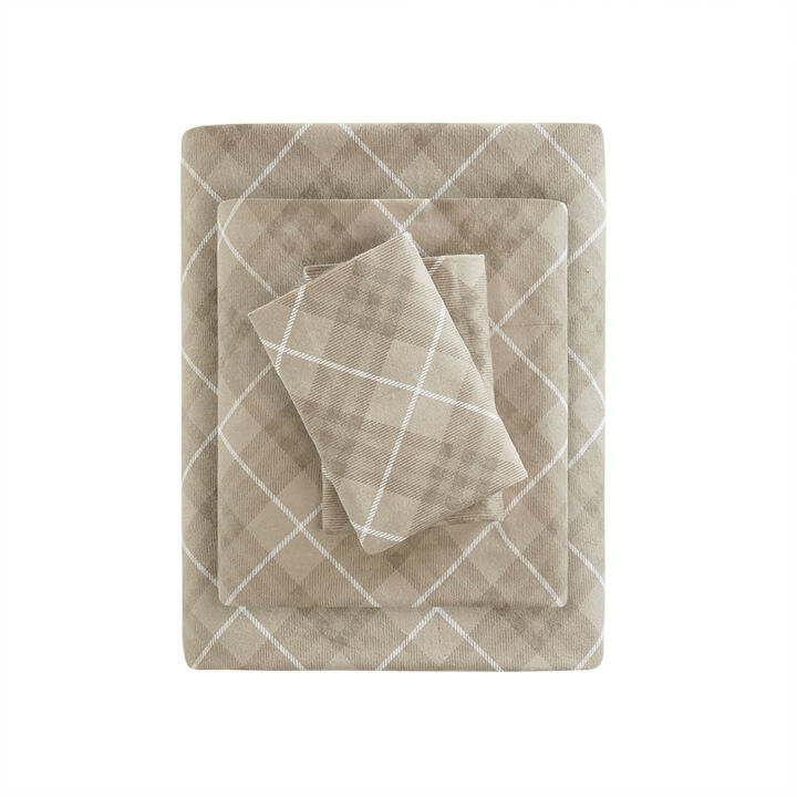 Gracie Mills Persephone 4-Peice Cotton Flannel Sheet Set