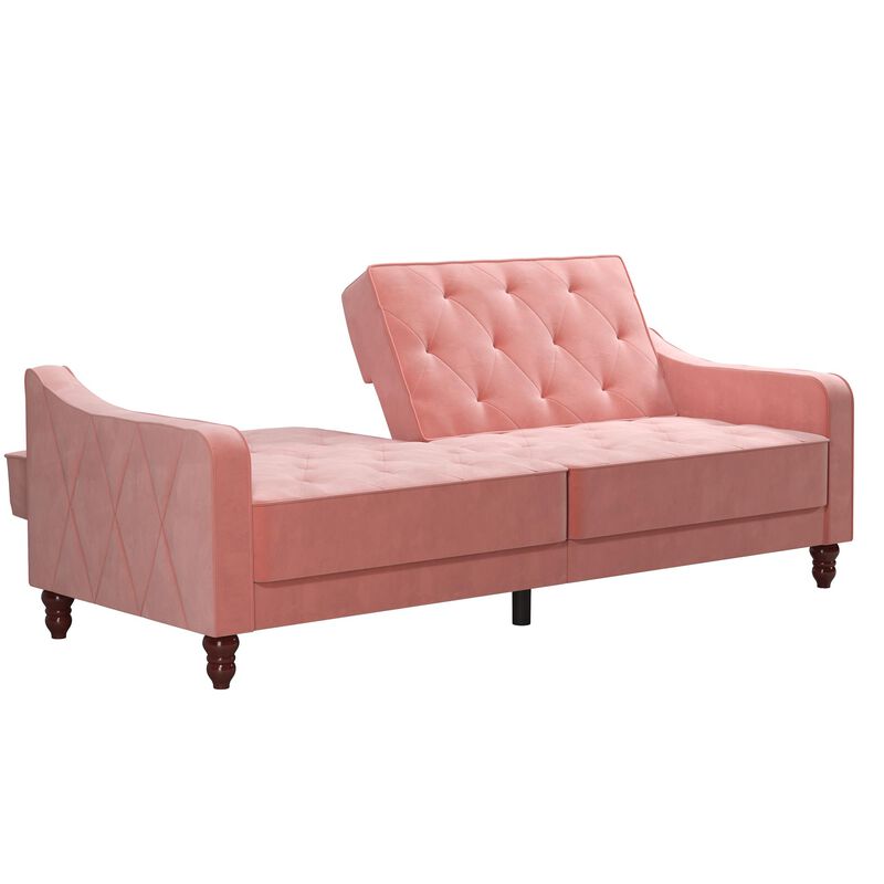 Vintage Tufted Split Back Futon