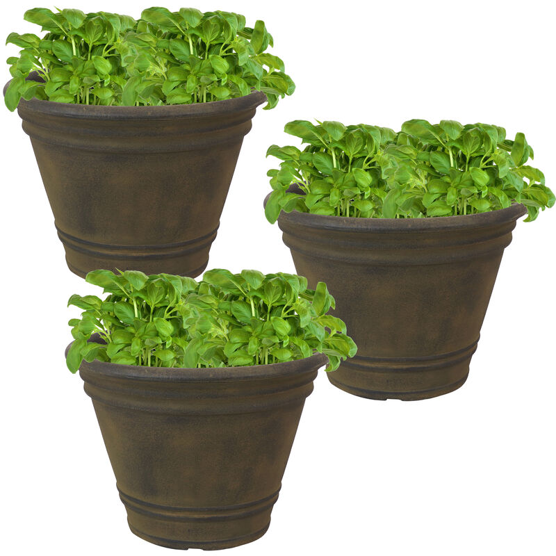 Franklin Outdoor Flower Pot Planter - 3-Pack