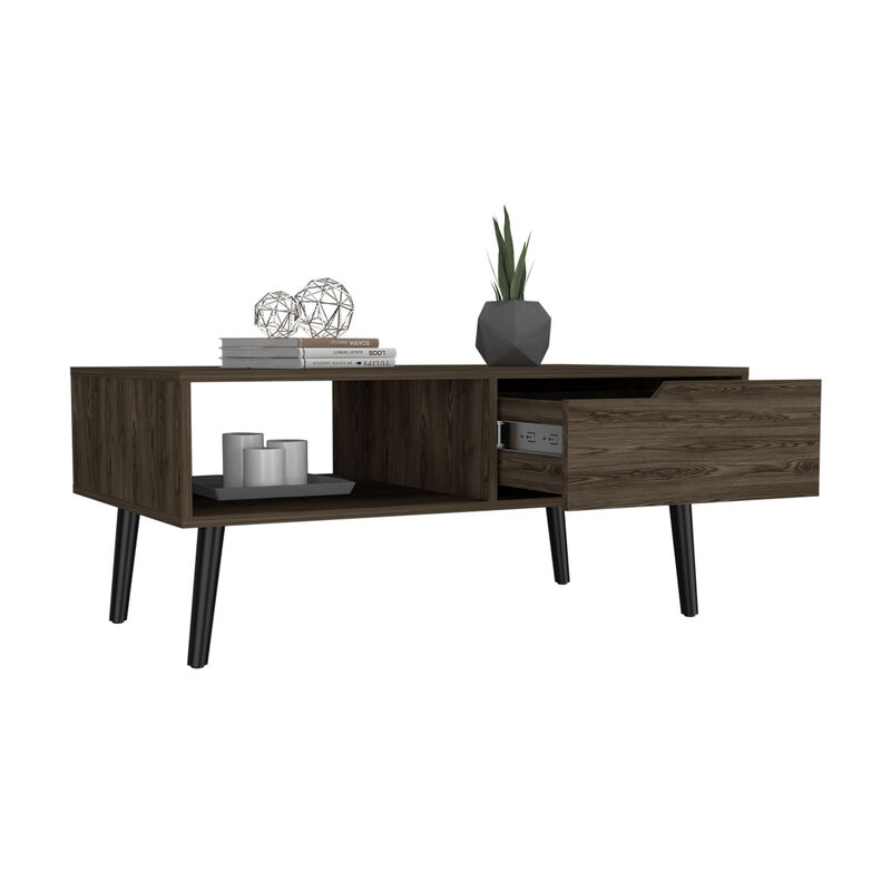 Coffee Table Bull, Living Room, Dark Walnut