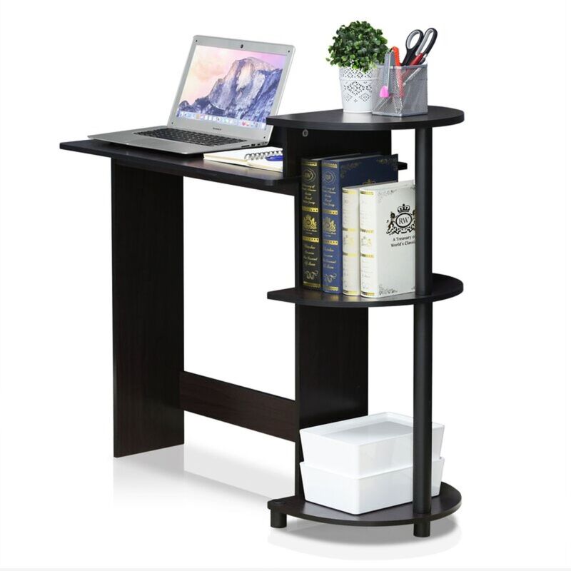 Hivvago Contemporary Home Office Computer Desk in Black Finish